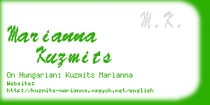 marianna kuzmits business card